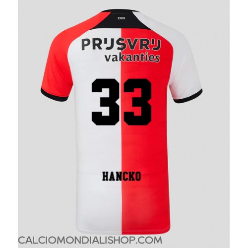 Maglie da calcio Feyenoord David Hancko #33 Prima Maglia 2024-25 Manica Corta